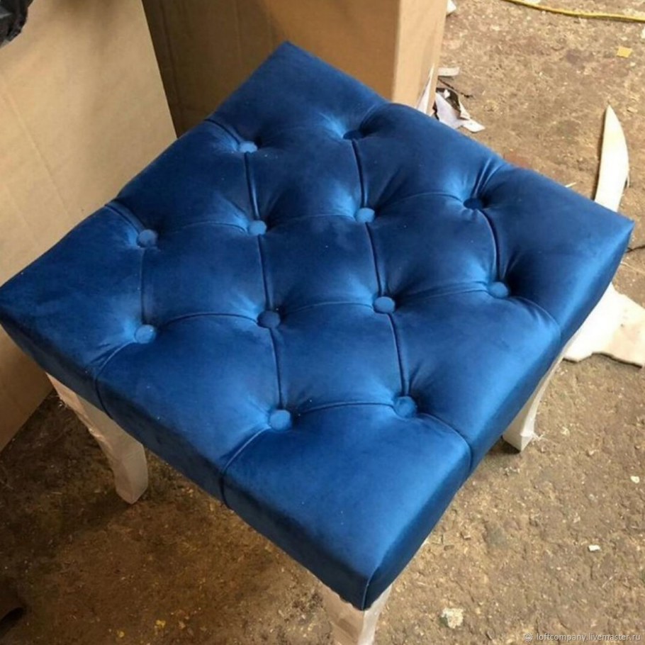 Табурет каретная стежка