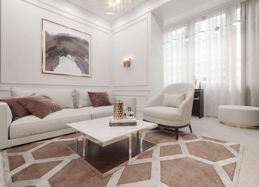 Гостиная Неоклассика 17 кв м