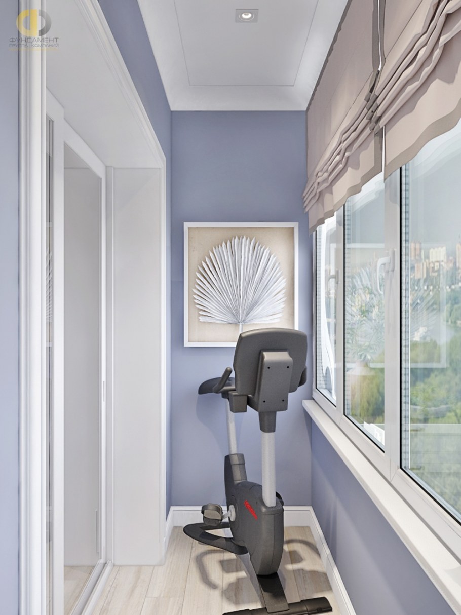 Декоративная штукатурка на лоджии