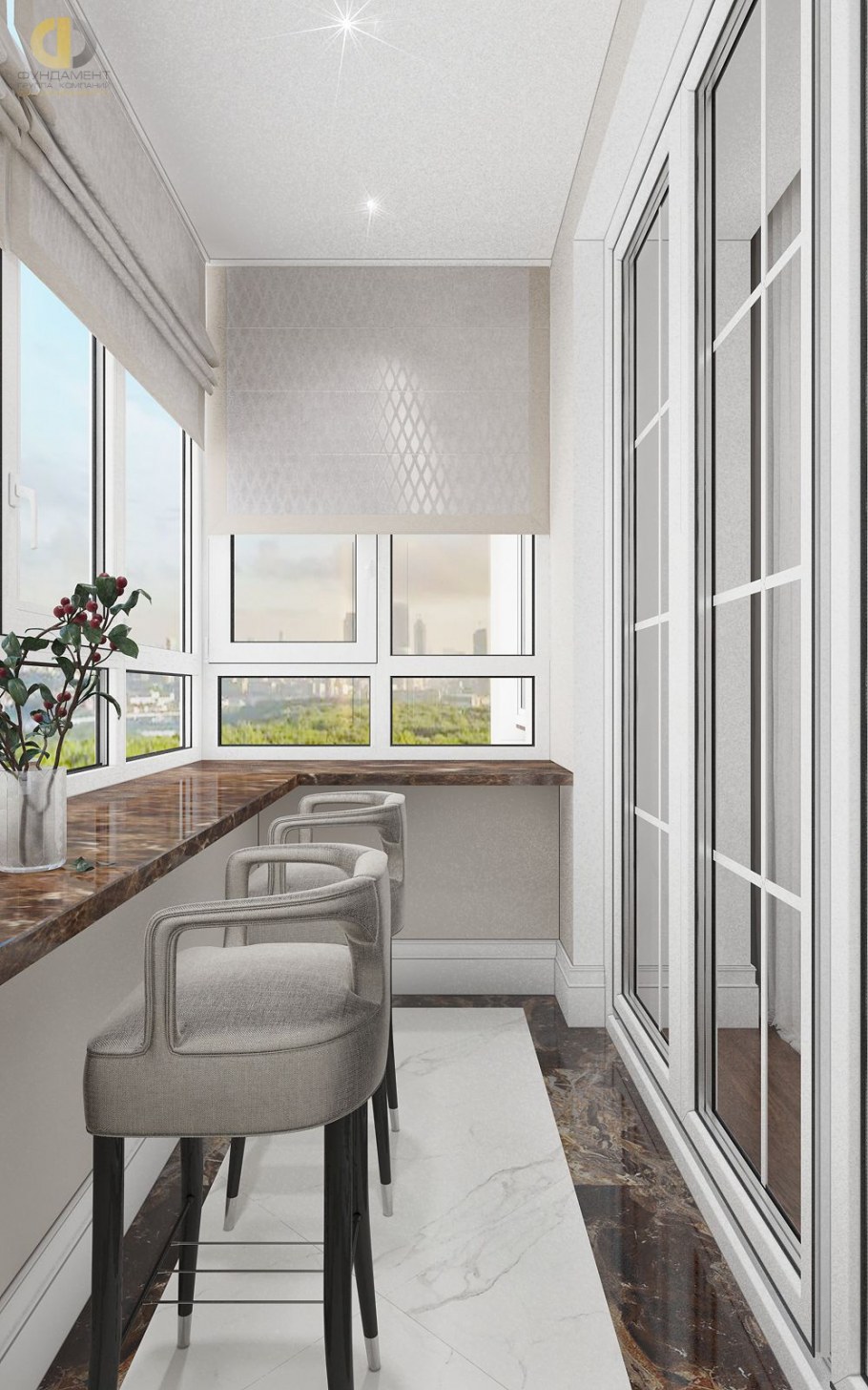 Серая лоджия