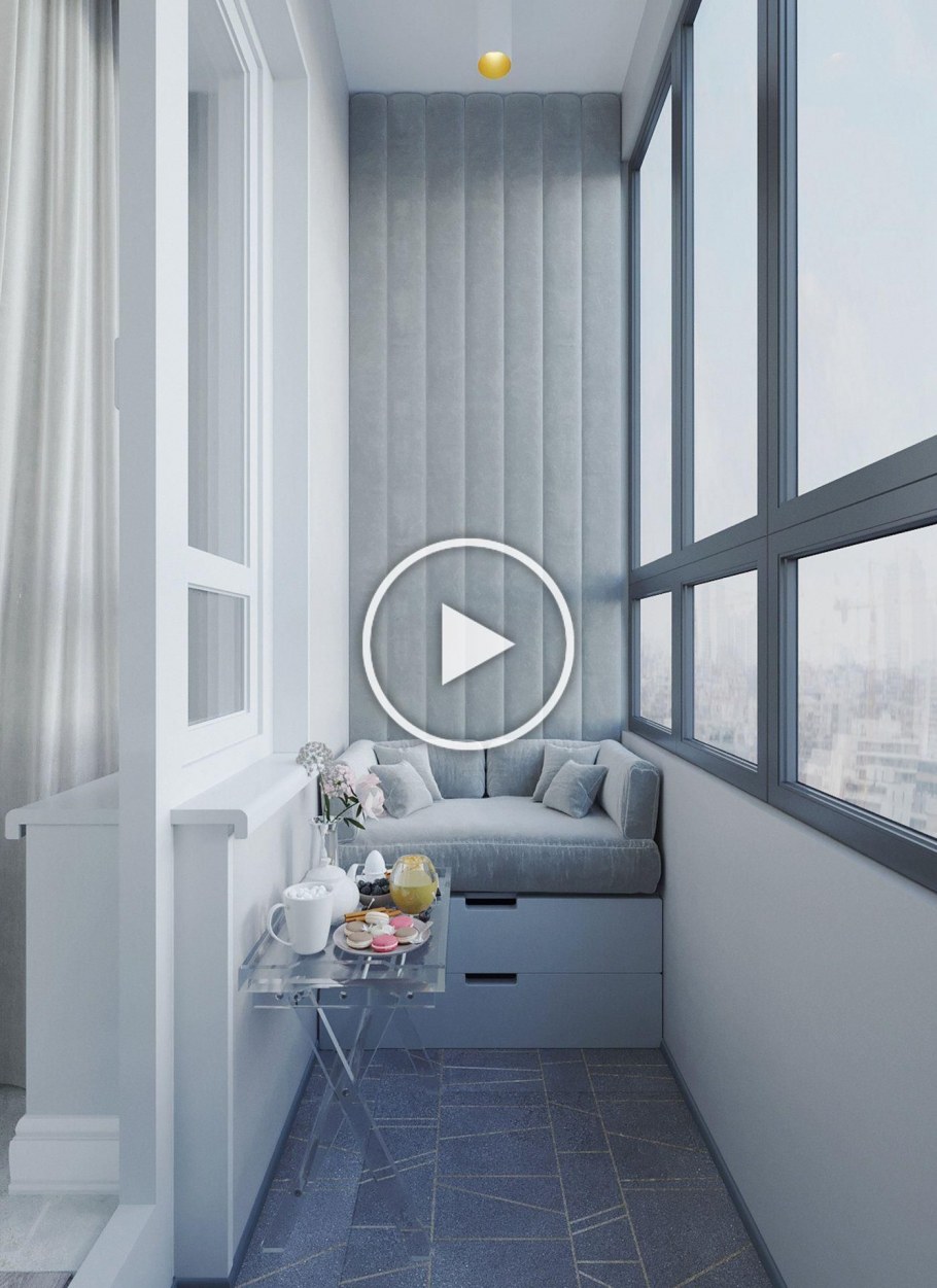 Дизайнерская отделка балкона