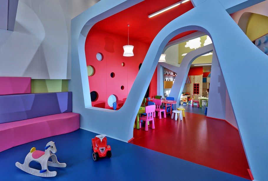 Необычный интерьер детского сада