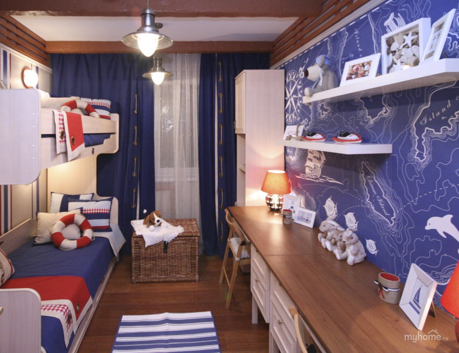 Интерьер комнаты для двух мальчиков