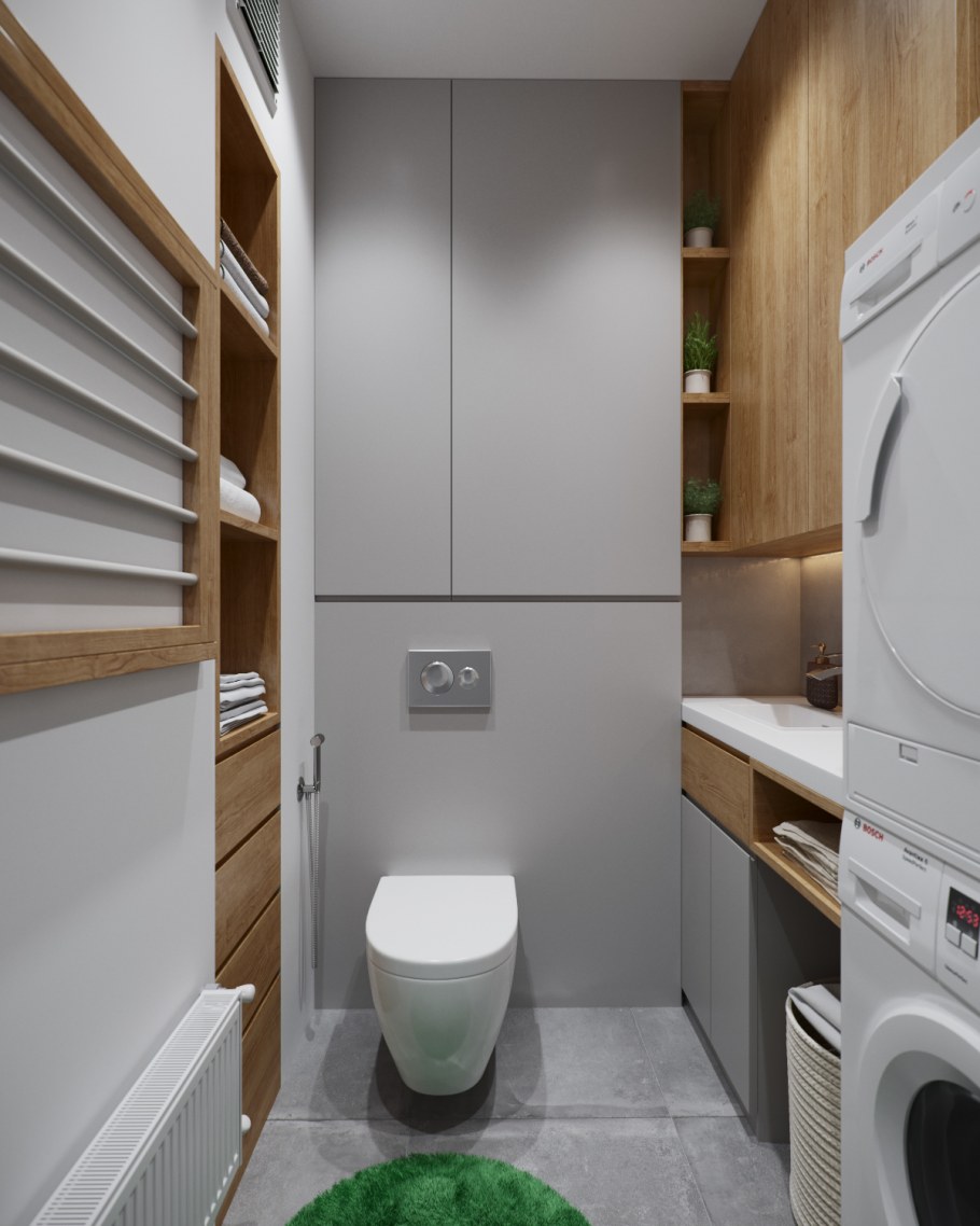 Санузел с постирочной