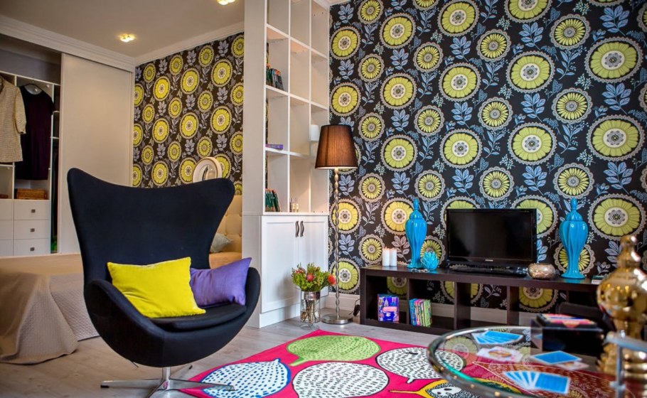 Ковер на стене в интерьере