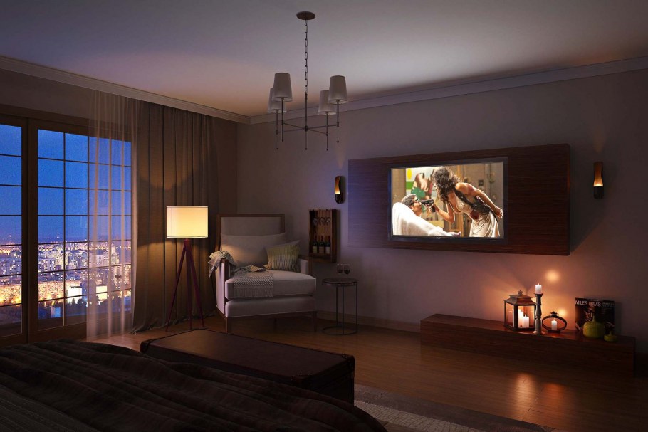 Вечерний рендер интерьера