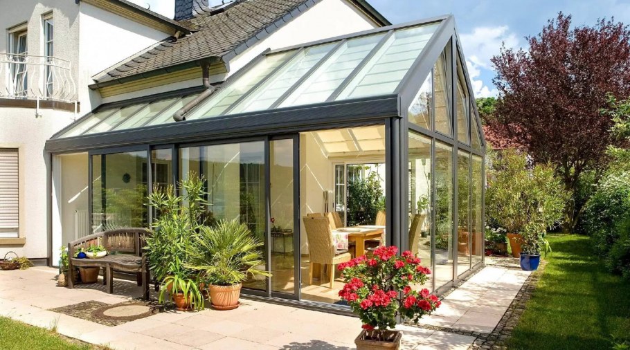 Остекленная терраса зимний сад