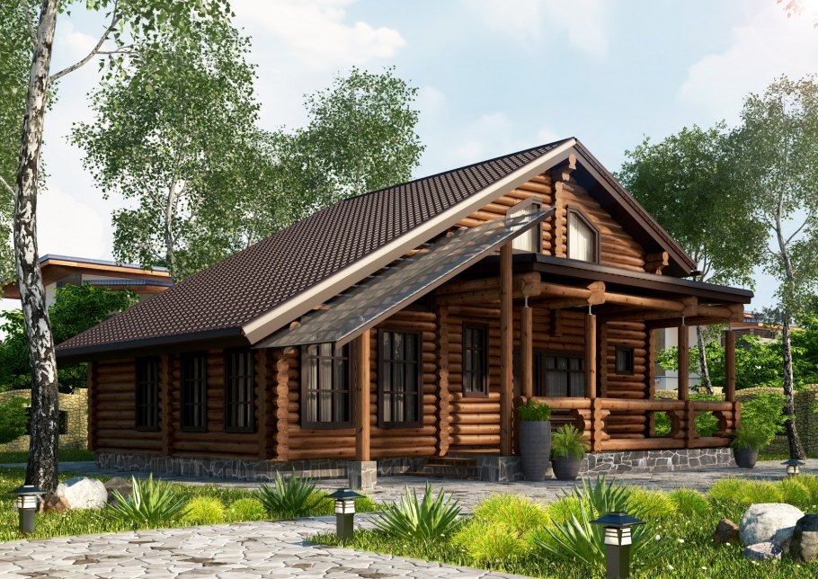 Дома из оцилиндрованного бревна