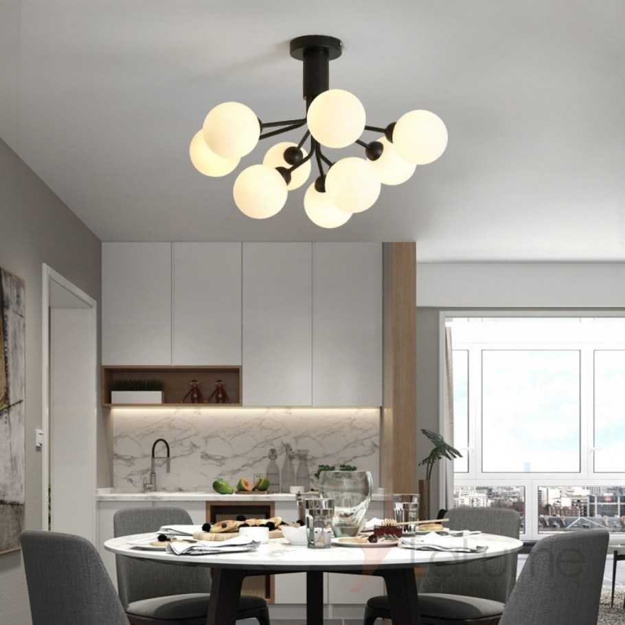 Современные и стильные люстры для кухни