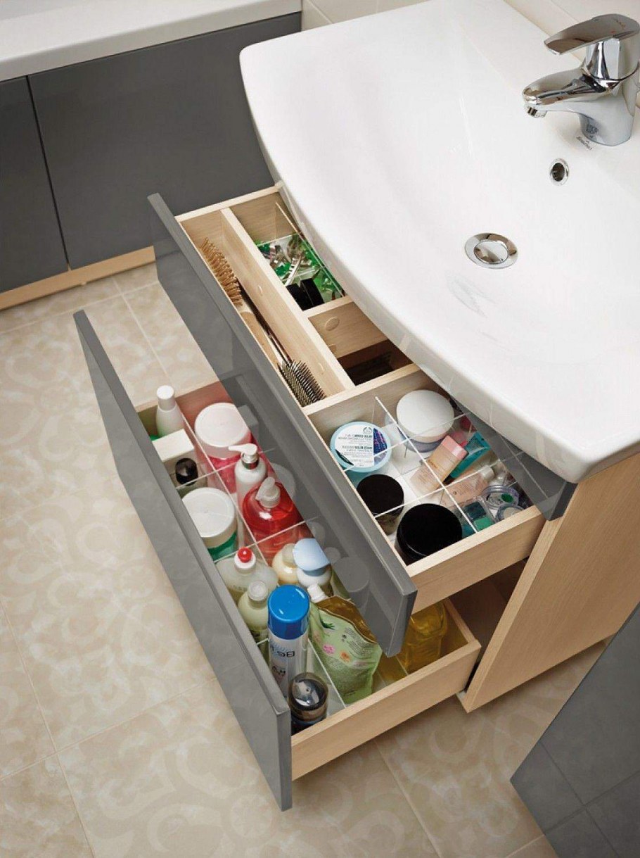 Тумба с раковиной Cersanit Smart 60