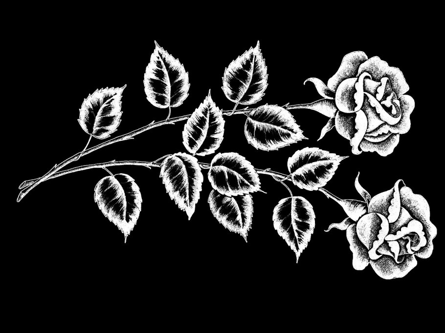 Цветы для гравировки на граните