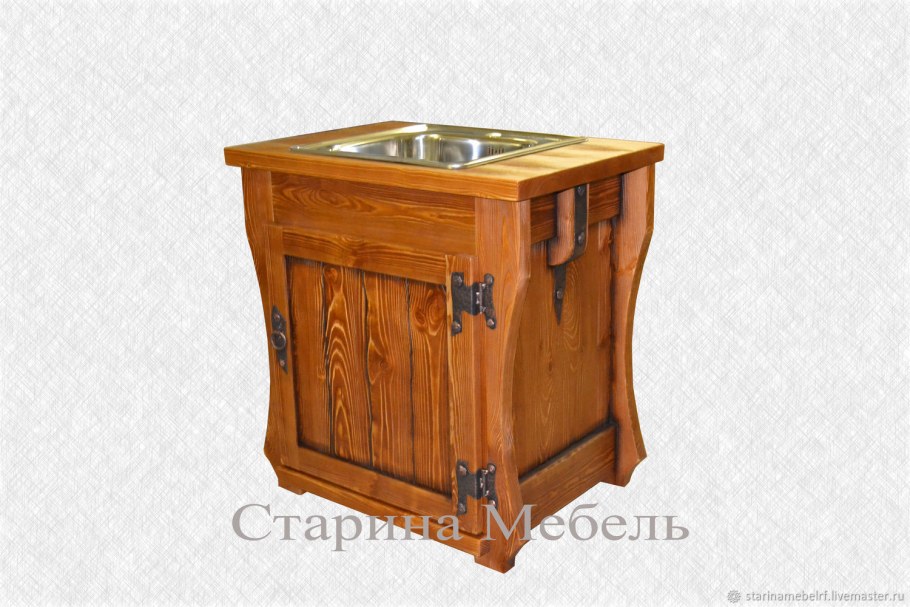 Деревянная тумба под мойку
