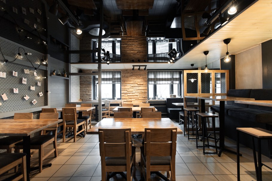 Дизайн проект кафе в стиле лофт
