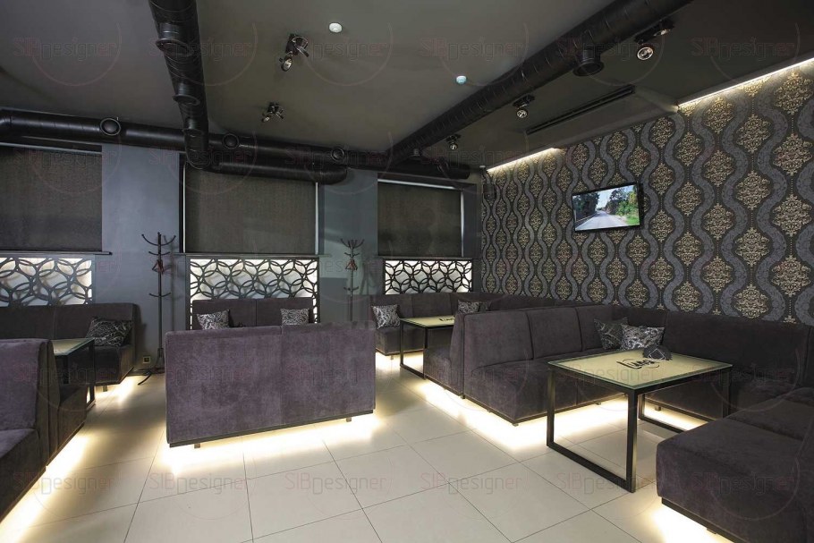 Потолок кальянная