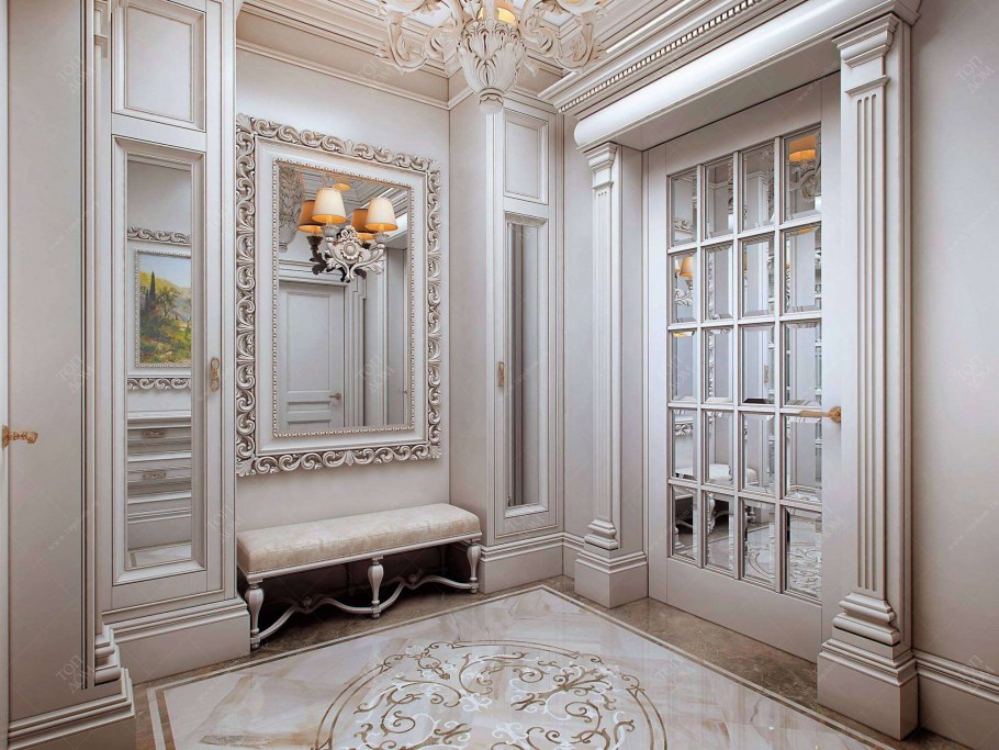 Пинтерест прихожая Неоклассика