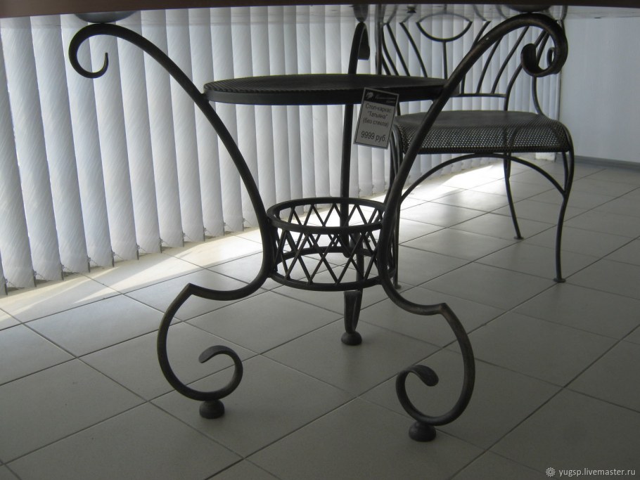 Художественная ковка столы