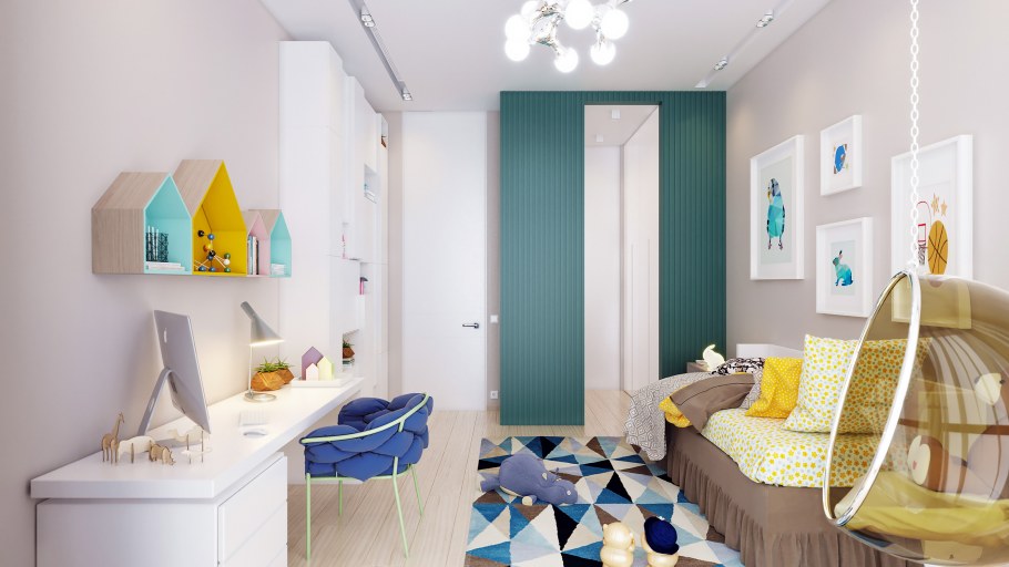 Планировка комнаты для мамы и подростка