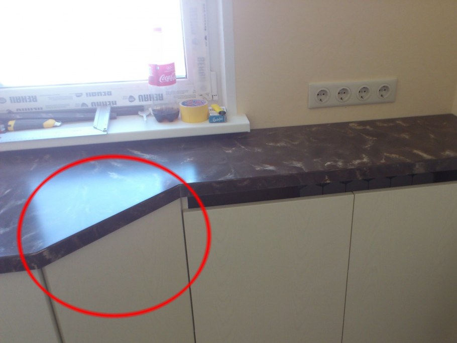 Кромка столешницы скос