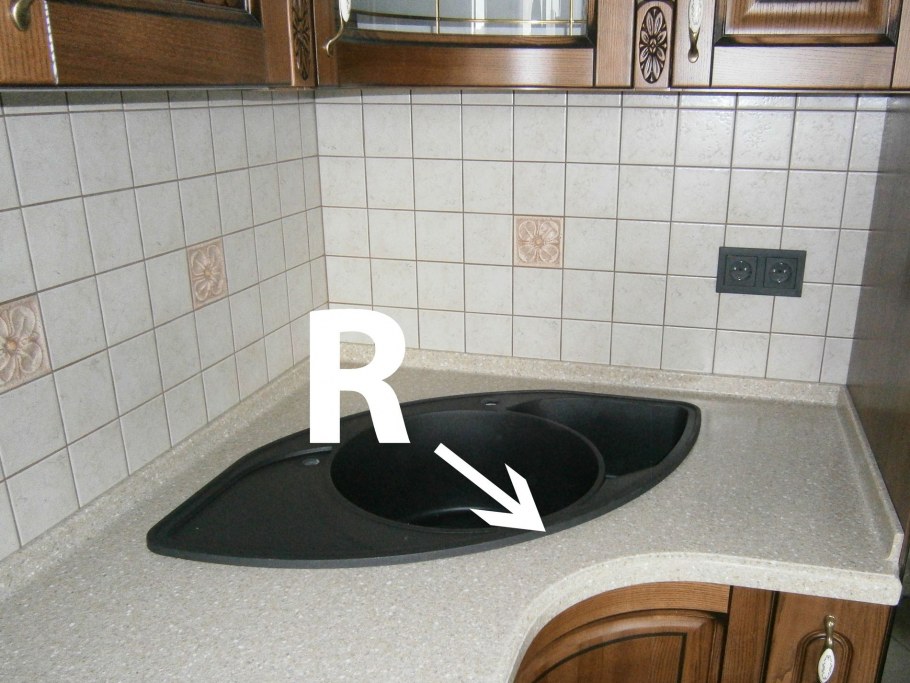 Радиус столешницы r1