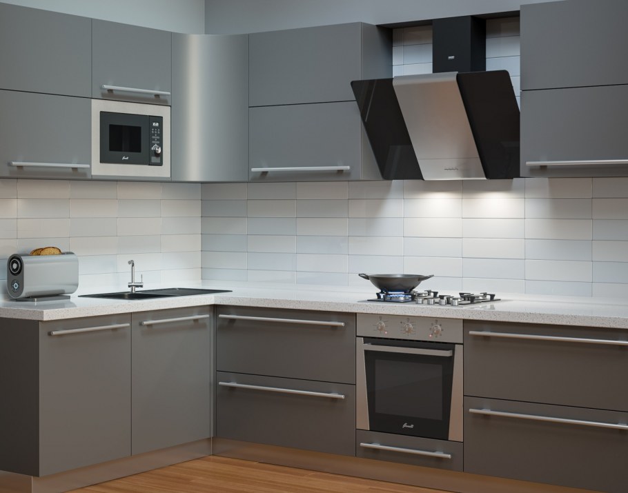 Krona Talli 900 inox/Black Glass 3p