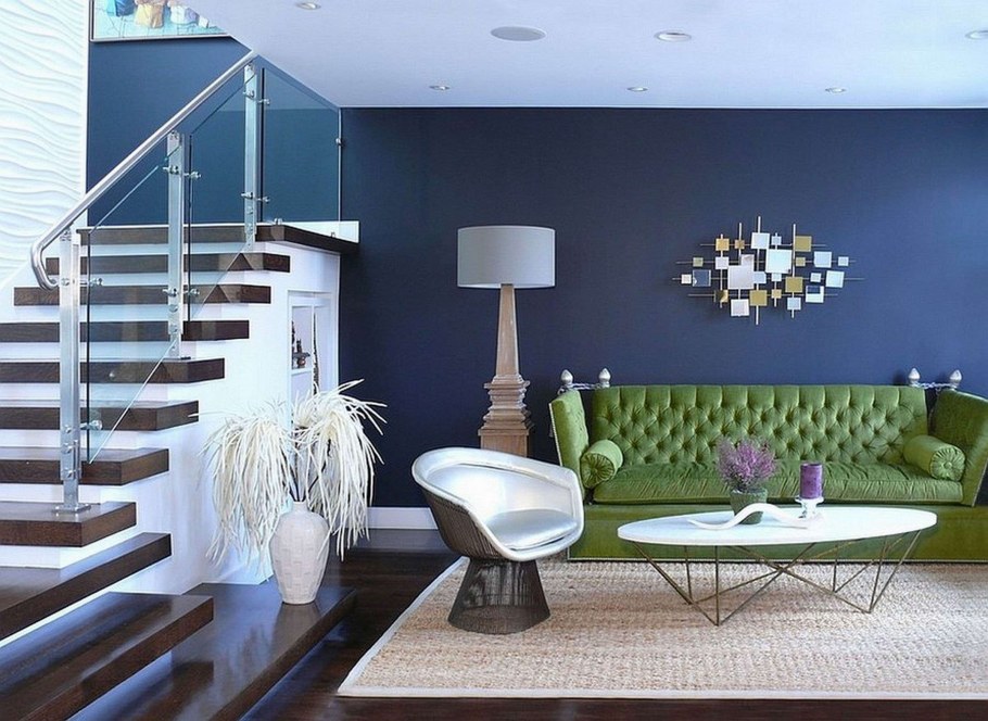 Стильная покраска стен