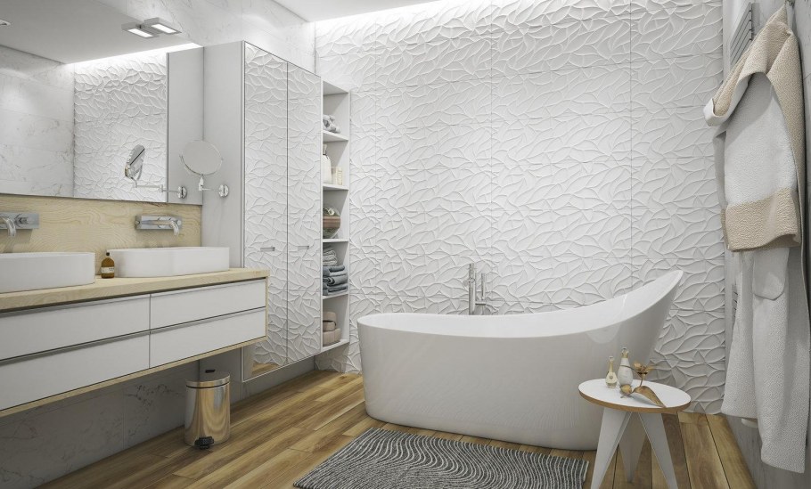 Белая ванная комната маленькая