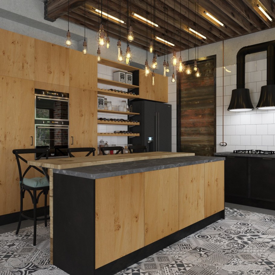 Мебельные фасады в стиле лофт