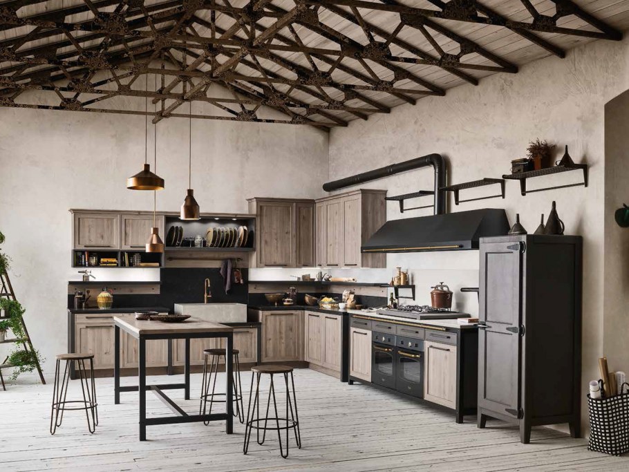 Кухонный гарнитур в стиле Шале