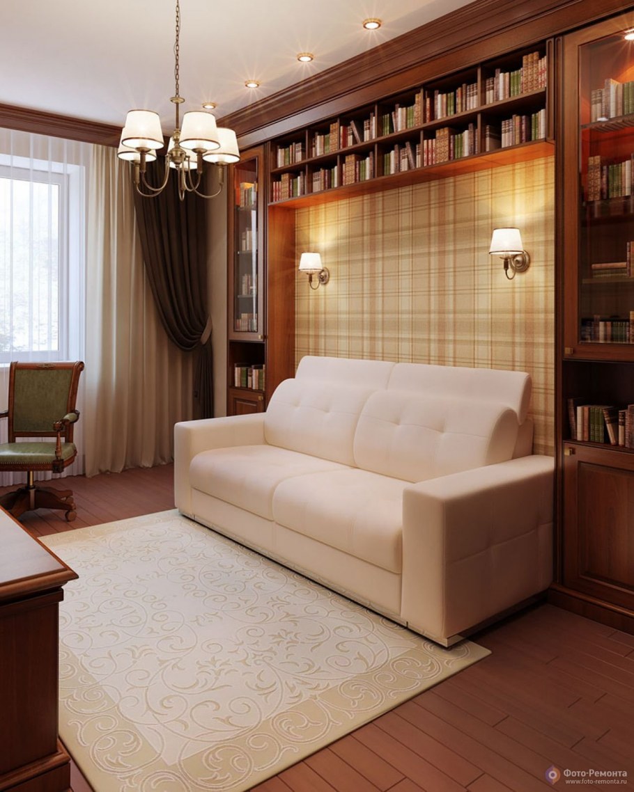 Гостиная в стиле Прованс в квартире