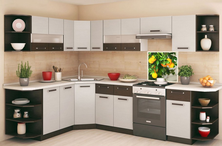 Кухня Модена молочный дуб