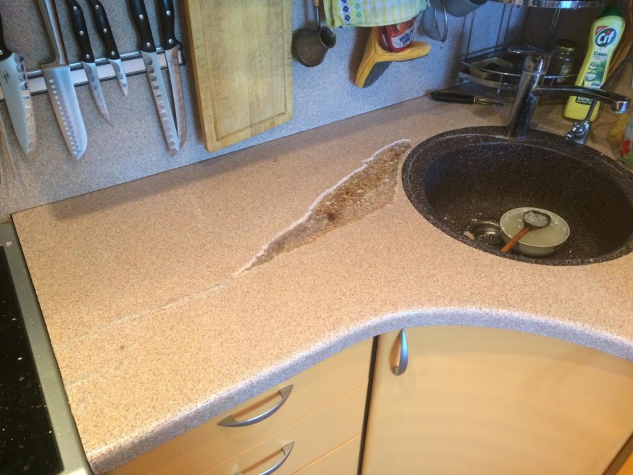 Самодельная столешница для кухни