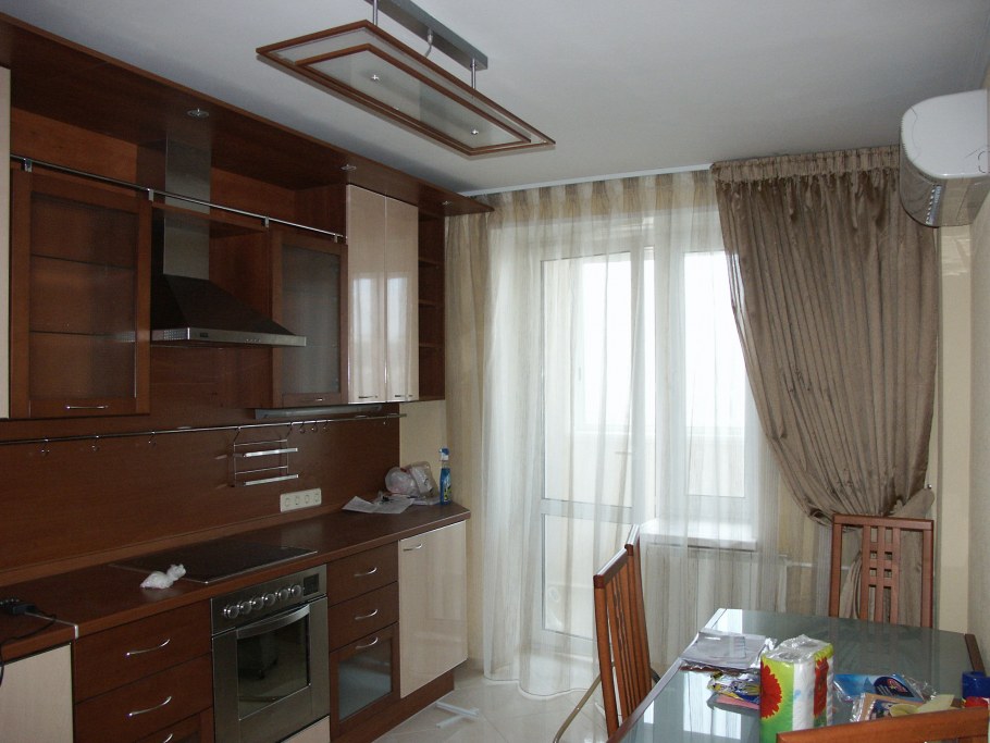 Карниз на кухню в интерьере