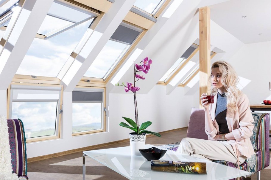 Мансардные окна Факро на крыше