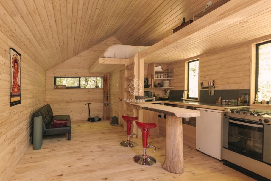 Интерьер дачного домика 6х6