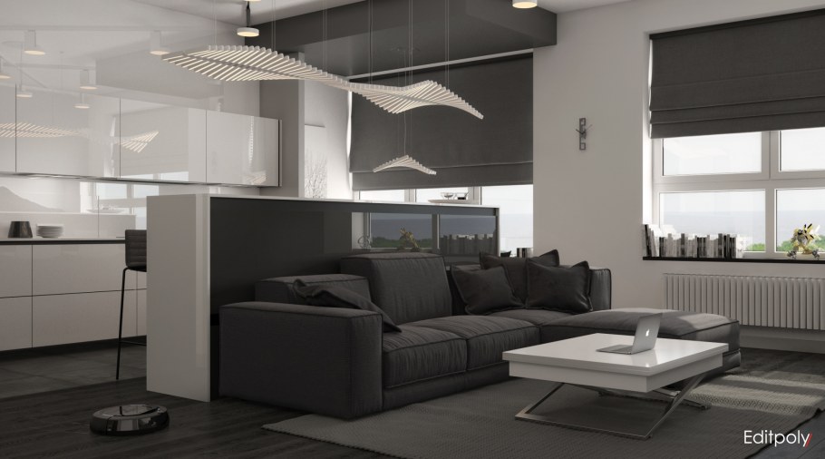 3д визуализация интерьера Минимализм