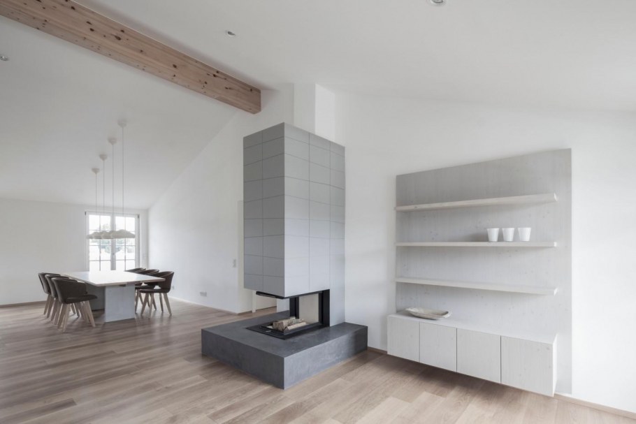 Темный интерьер гостиной Минимализм