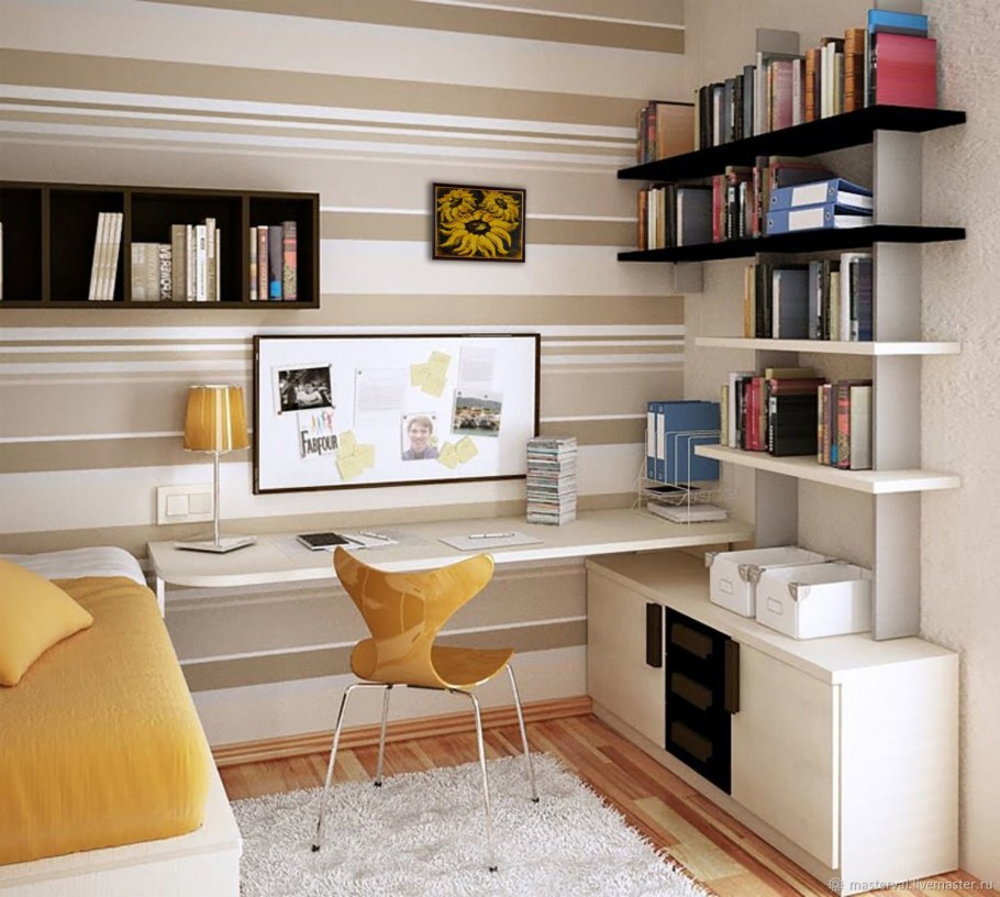 Угловая рабочая зона для подростка