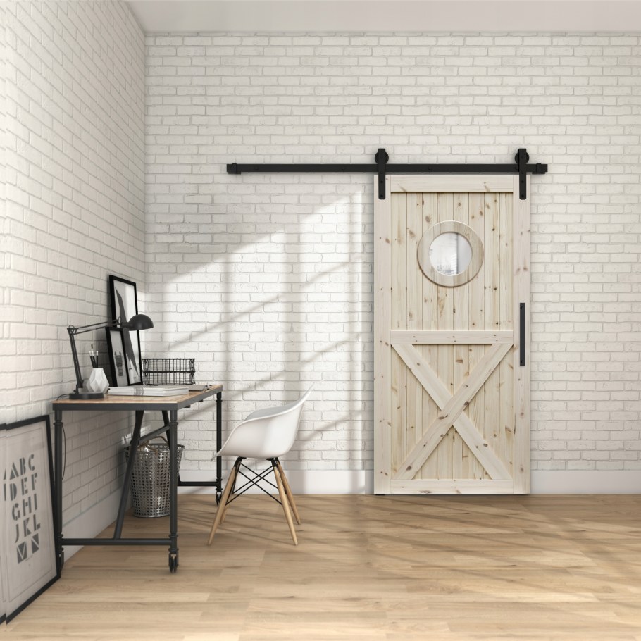 Амбарная откатная дверь лофт