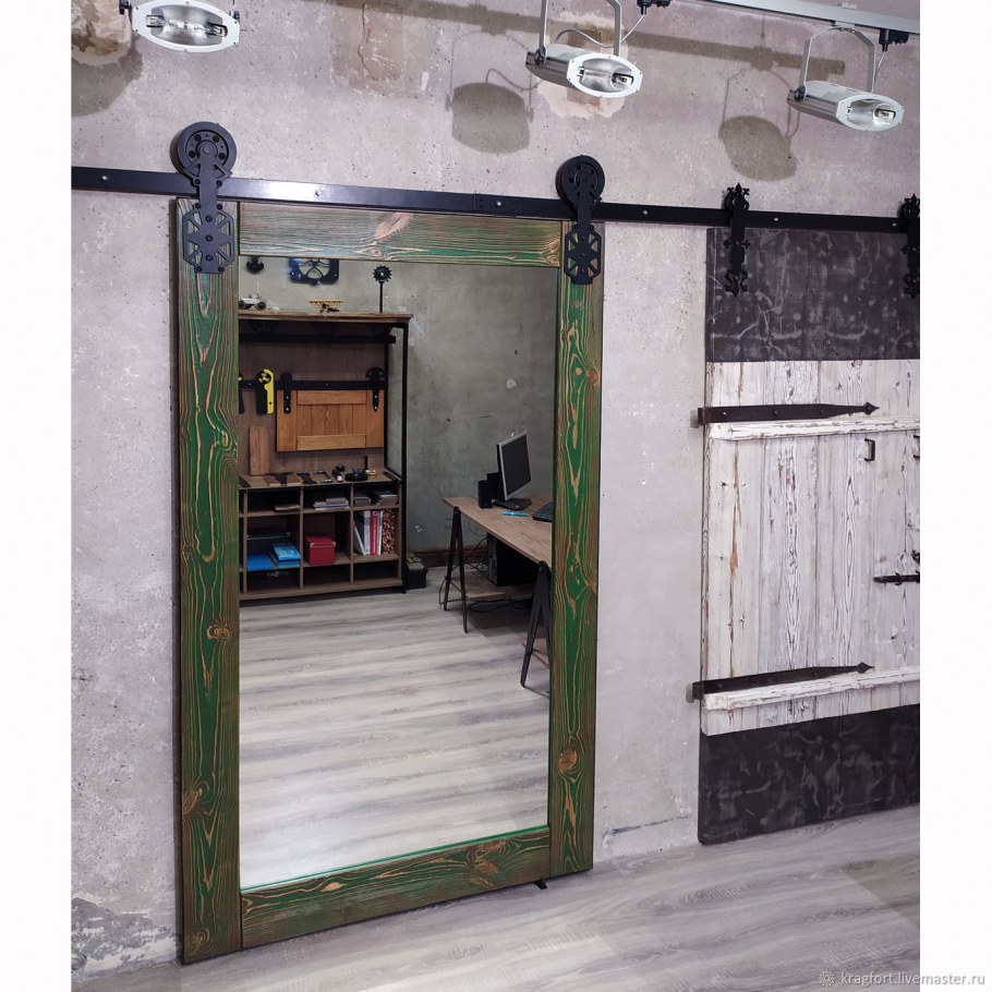 Амбарный механизм для дверей лофт