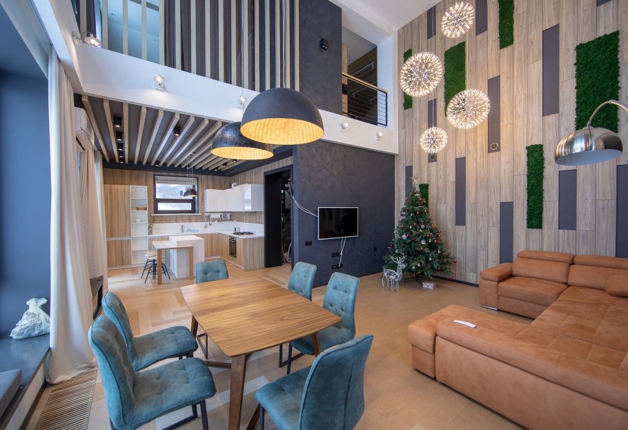 Кухня гостиная второй свет