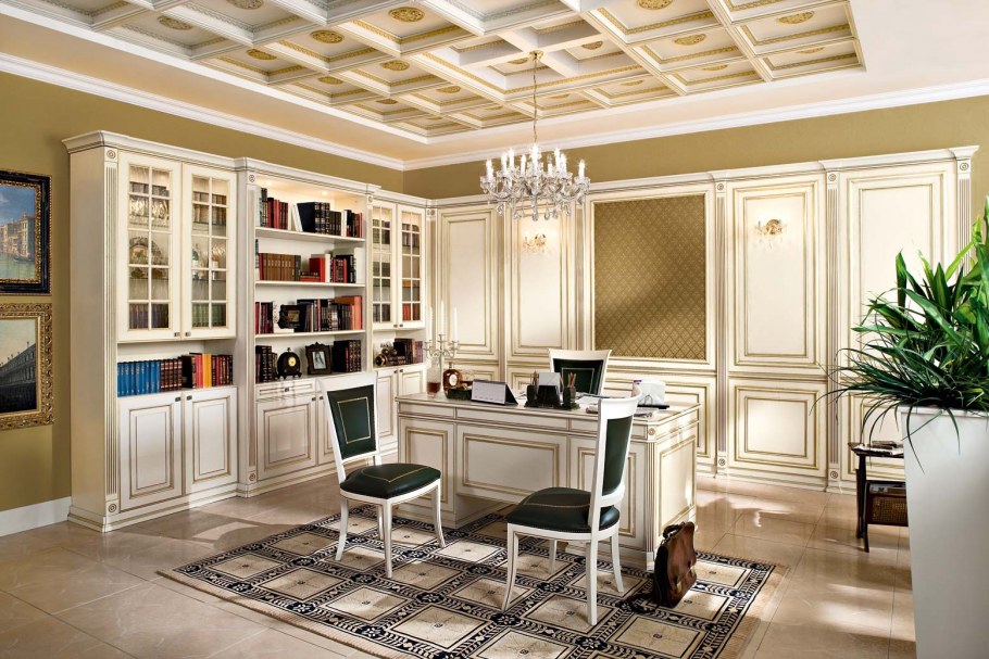 Кессонные потолки Неоклассика