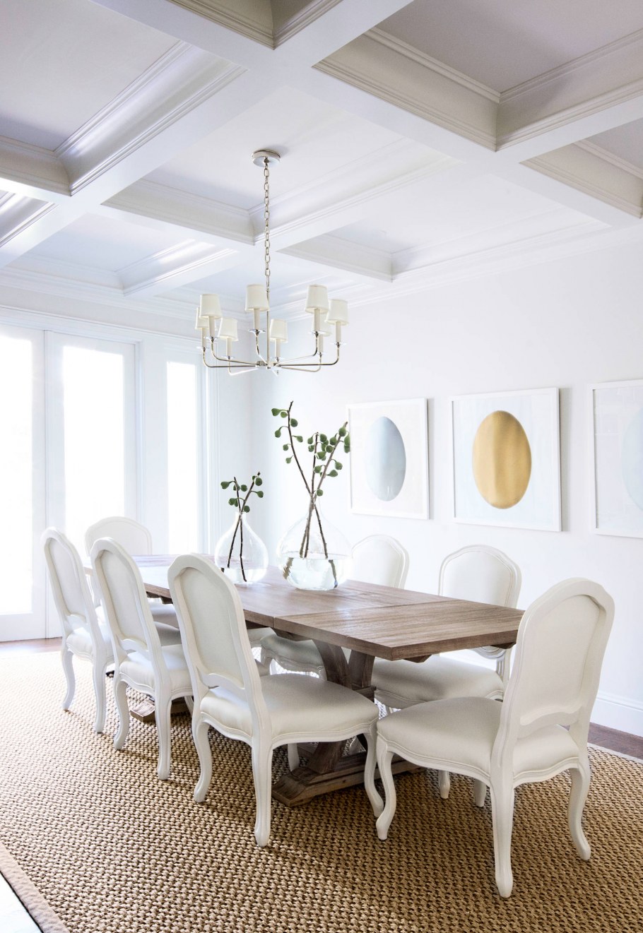 Кессонный потолок белый