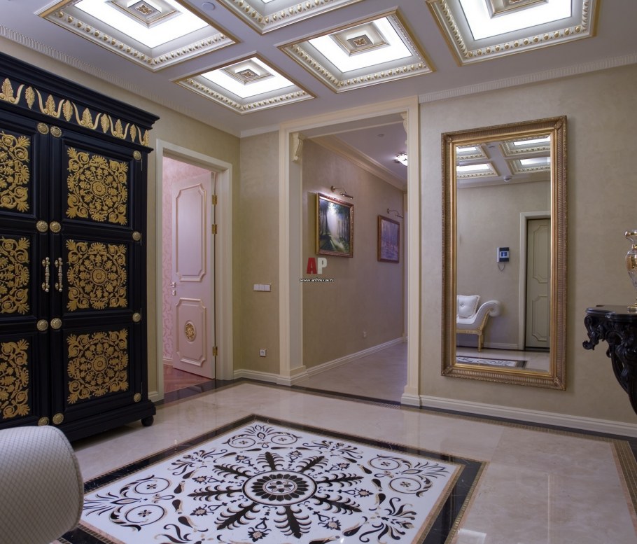 Кессоновые потолки классика