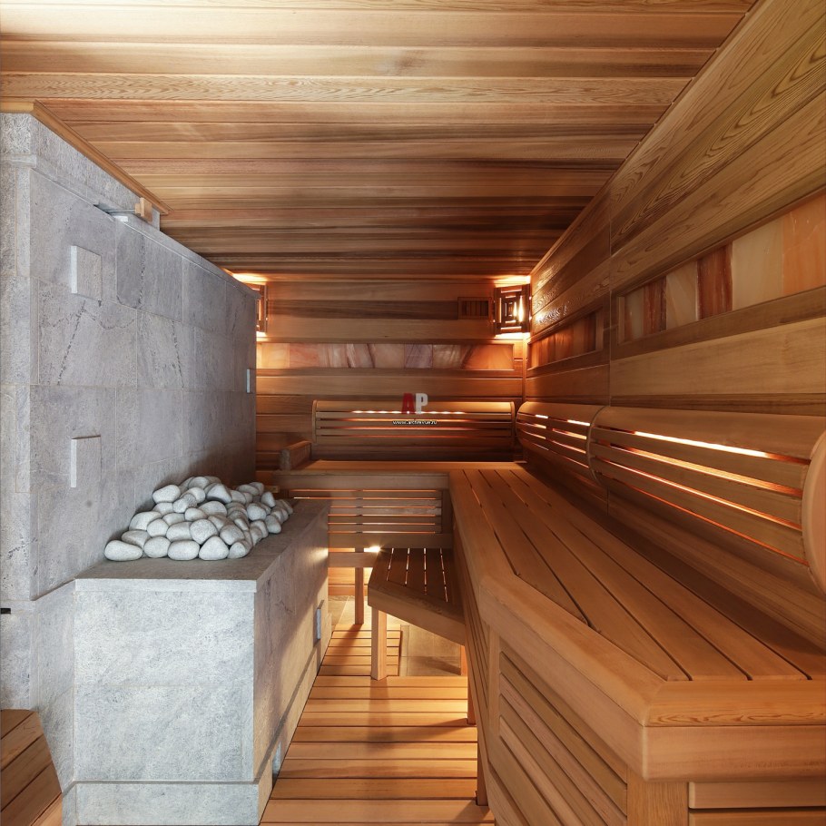 Современная отделка бани