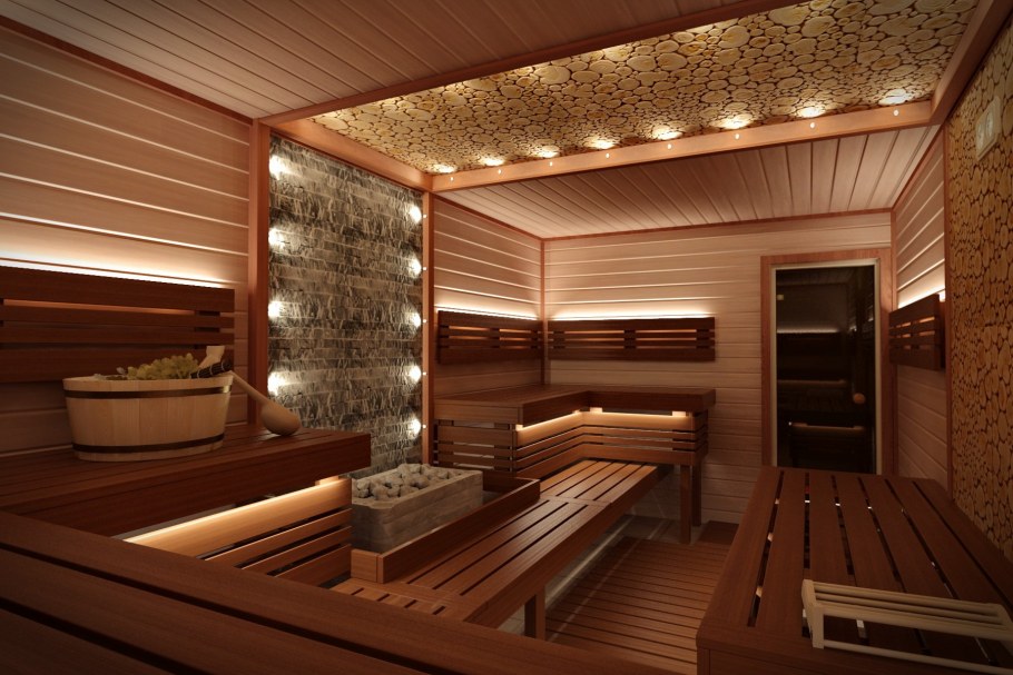 Баня с парилкой и сауной 2/3