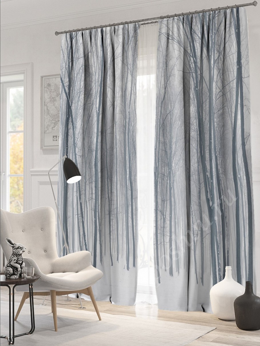 Тюль с эффектом омбре