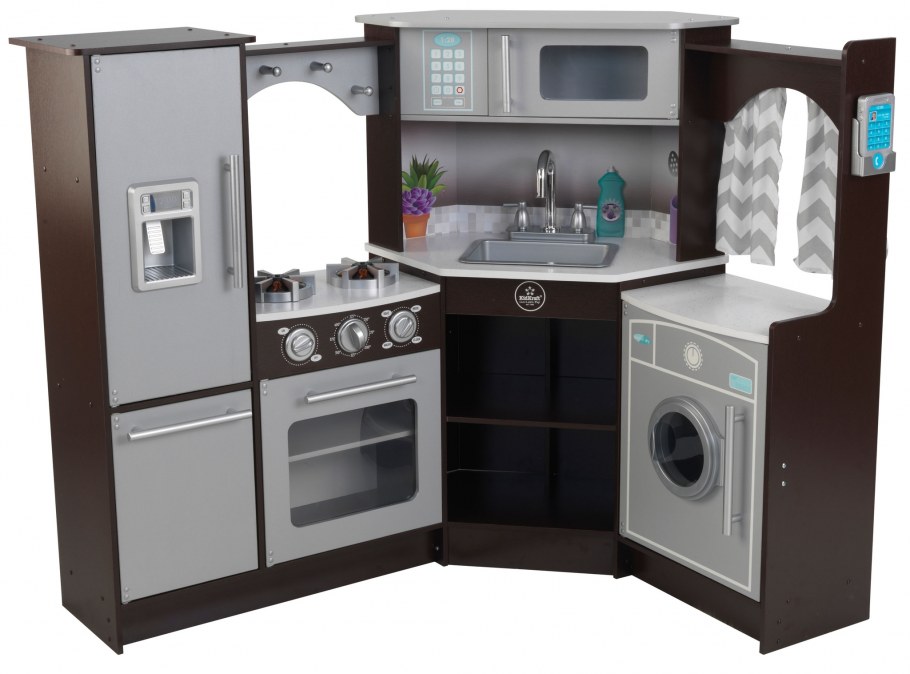 Kidkraft большая детская игровая кухня эспрессо-интерактив угловая