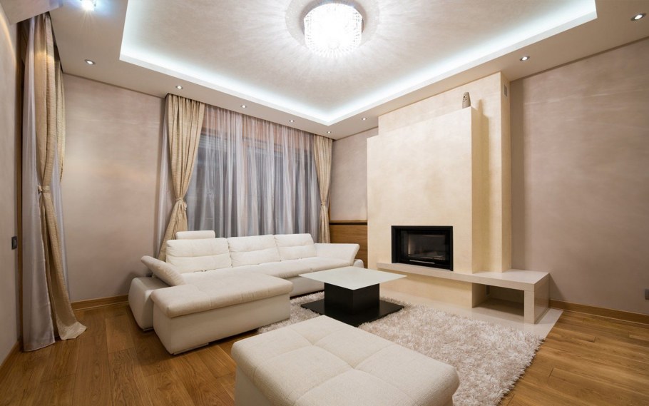 Натяжной потолок в зал 20кв