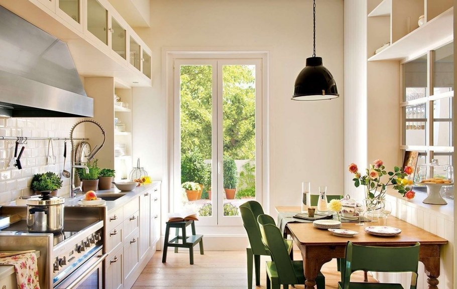 Интерьер кухни в стиле Скандинавия