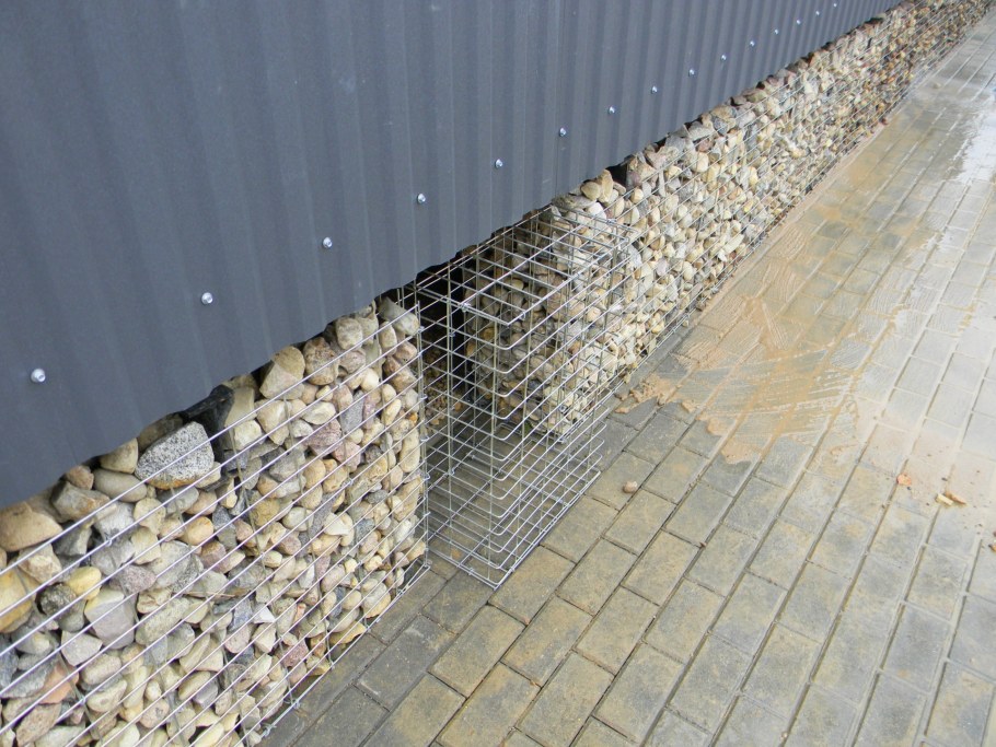 Габионы отмостка